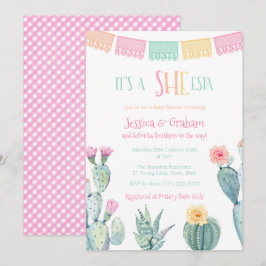 Hon-ESTA Señorita Mexican Fiesta Baby Shower Inbjudningar