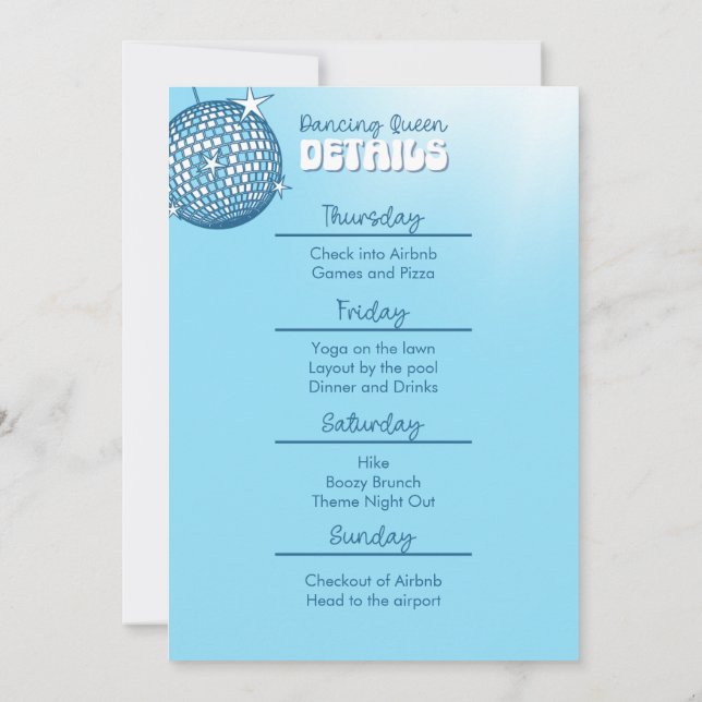 Hon Fann Henne Snygginge Brudfest Inbjudan (Baksida)