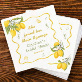 Hon Fann Hennes Bröllopsdusch Citron Pappersservett