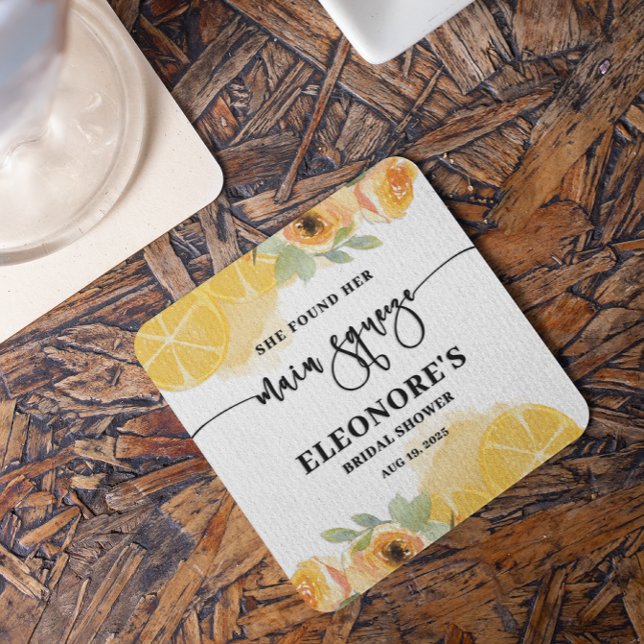 Hon Fann Hennes Bröllopsfest  Underlägg Papper Kvadrat (Skapare uppladdad)