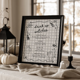 Hon Fann Hennes Brudslöj Halloween Bröllopsfestdry Poster