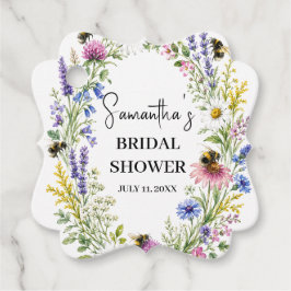 Hon Fann Hennes Humla Vildblomma Bröllopsfest Gåvor Etiketter