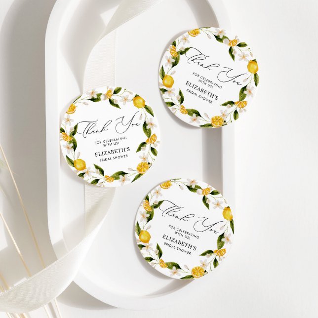 Hon Fann Hennes Huvudsqueeze Citroner Bröllopsdusc Gåvor Etiketter (Skapare uppladdad)