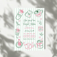 Hon Fann Hennes Perfekta Matcha Gröna Bröllopsdusc