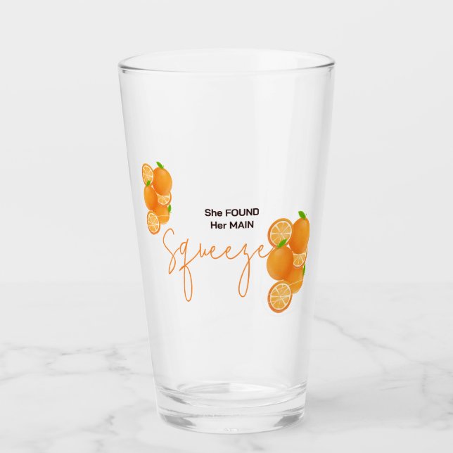 Hon Fann Hennes Squeeze Bröllopsdusch Glaskopp (Framsida)