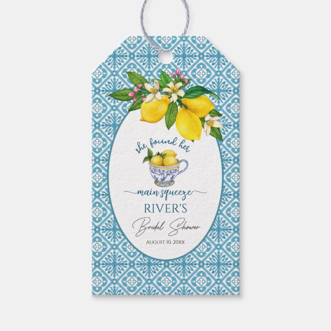 Hon Fann Hennes Stora Kärlek Bröllopsdusch Presentetikett (Framsidan)