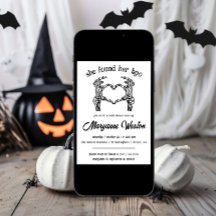 Hon fann sin älskling! Halloween-inspirerad bröllo