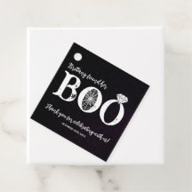 Hon Fann Sin Boo Svart Halloween Bröllopsdusch