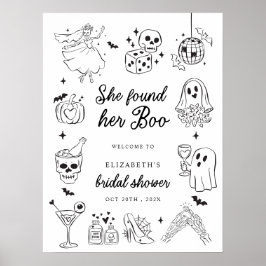 Hon Fann Sin Brud Bröllopsfest Välkomstskylt Poster