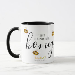 Hon fann sin Honey Bee Bröllopsduschgåva Mugg