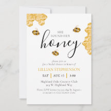 Hon Fann Sin Honey-Bi Utformade Bröllopsdusch