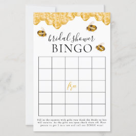 Hon Fann Sin Honung Bröllopsdusch Bingo Spelkort