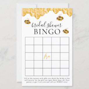 Hon Fann Sin Honung Bröllopsdusch Bingo Spelkort