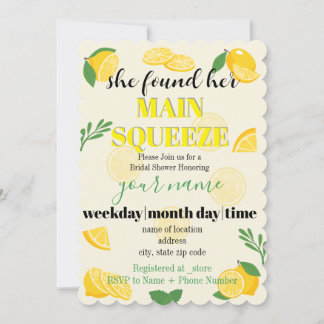 Hon fann sin huvudsakliga squeeze inbjudningar