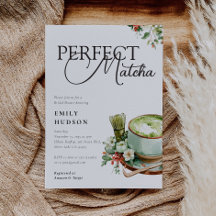 Hon Fann Sin Perfekta Matcha Bröllopsdusch
