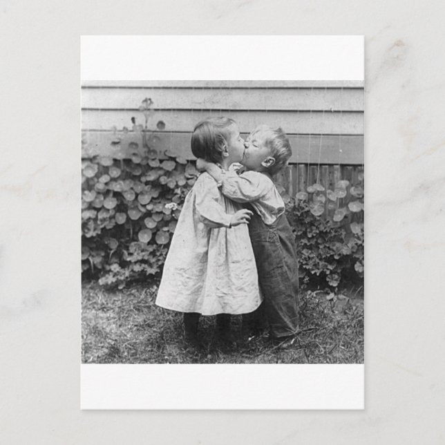 Hon får penny, han får kyss vykort (Framsida)