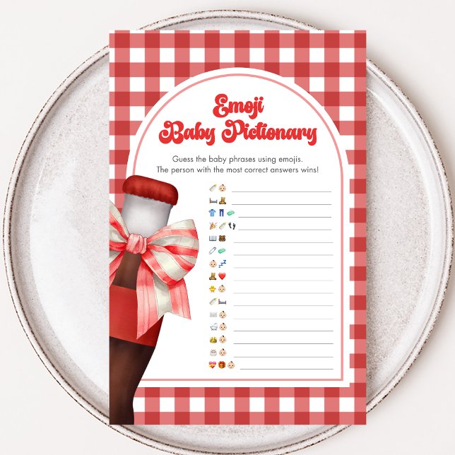 Hon Färdig Att Få Barn Present Shower Emoji Pictio (She's Ready to Pop Baby Shower Game)