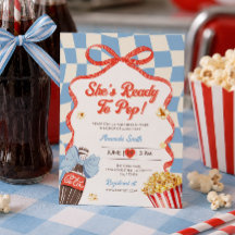 Hon Färdig Att Föda Soda Cola Retro Bebis Shower