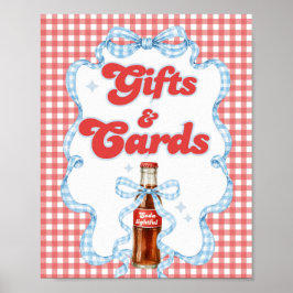 Hon Färdig Pop Soda Barnkalas Presentkort Poster