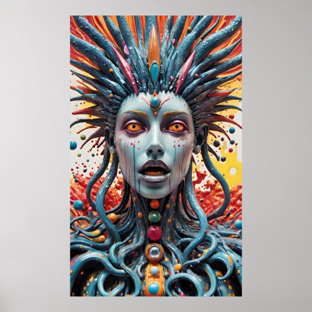 Hon fick någon att röja hennes knapp poster (Framsidan)