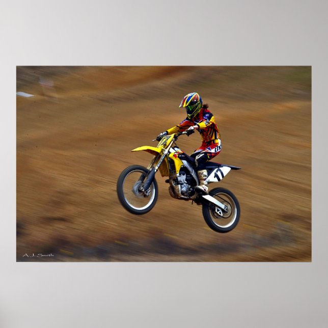 Hon Flyger: Kvinnlig MX-förare Poster (Framsidan)
