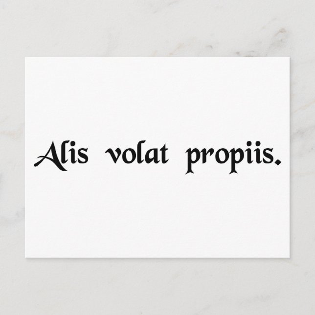 Hon flyger med sina egna vingar vykort (Framsida)