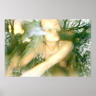 Hon föder fred av Gregory Gallo Poster