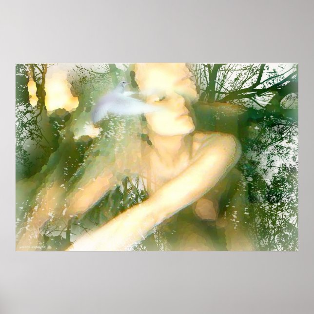 Hon föder fred av Gregory Gallo Poster (Framsidan)