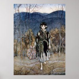 Hon följde med och följde med. poster