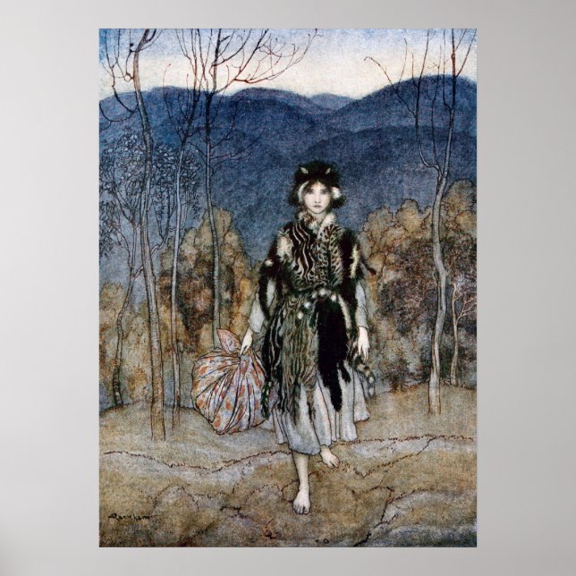 Hon följde med och följde med. poster (Framsidan)