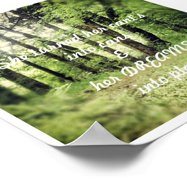 Hon förvandlade sin rälsförhöjning till burkar poster (Hörn)