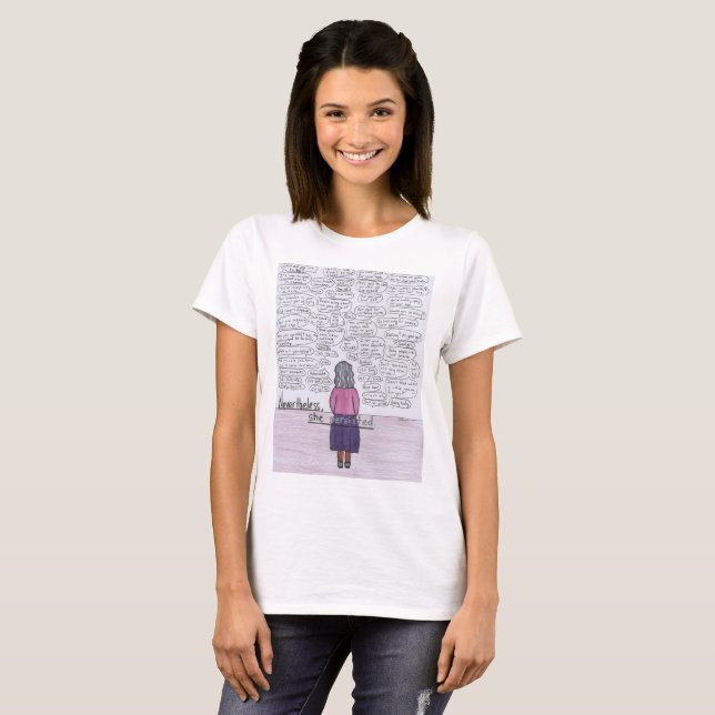 Hon framhärdade (Ageism) Tee Shirt (Hel framsida)