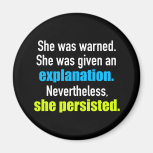 Hon framhärdade det Elizabeth Warren Magnet