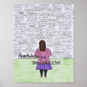 Hon framhärdade (Plus-Formatet) Poster