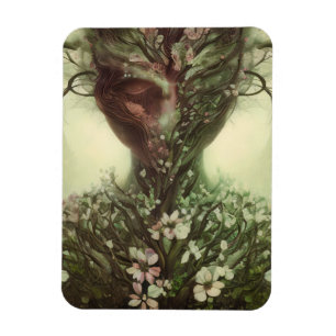 Hon från skogen magnet