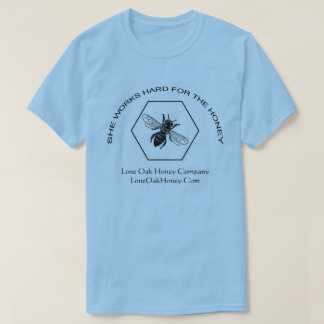 Hon fungerar hårt för honungT-tröja T Shirt