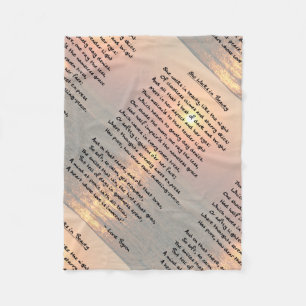 Hon går i sjöplikten/Cape May Sunset Fleece Blanke