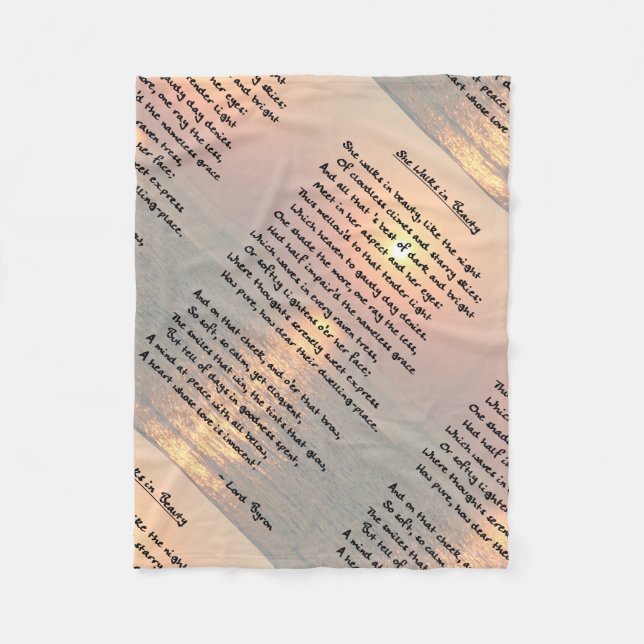 Hon går i sjöplikten/Cape May Sunset Fleece Blanke (Framsidan)