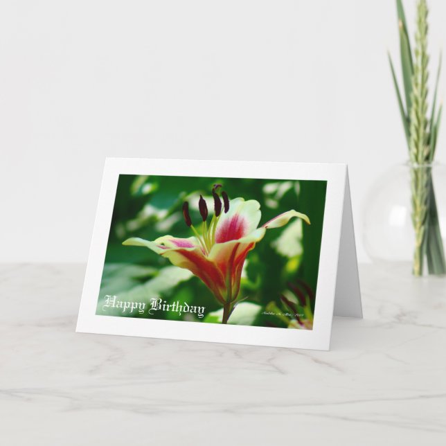 Hon går i skönhet... kort (Framsida)