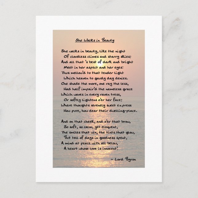 Hon går i skönhets-/Cape May Sunset-vykort Vykort (Framsida)