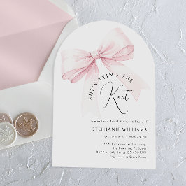 Hon Gifter sig Arch Inbjudningskort för möhippan