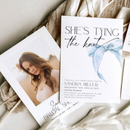 Hon gifter sig blått Möhippa. Inbjudningar