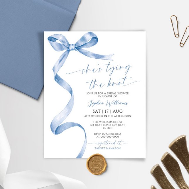 Hon Gifter sig Blue Bow Möhippa (Skapare uppladdad)