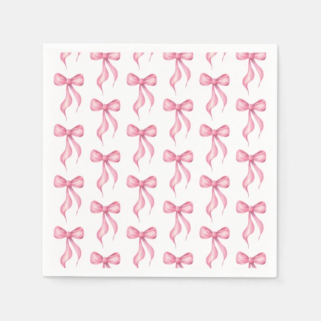 Hon Gifter sig Bow Mönster Möhippa Pappersservett (Framsidan)
