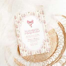 Hon Gifter sig Coquette Bow Möhippa Inbjudningar