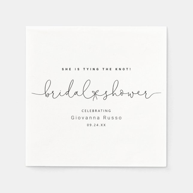 Hon Gifter sig minimal Möhippa Pappersservett (Framsidan)