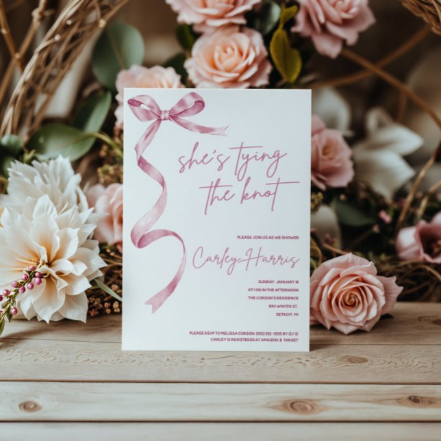 Hon Gifter sig! Modern Möhippa Inbjudningar (Skapare uppladdad)