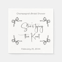 Hon Gifter sig Modern Script-Möhippa Pappersservett