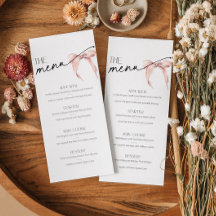 Hon gifter sig Möhippa Menu rosa bow