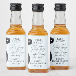 Hon Gifter sig Möhippa Party-förmån Spritflaskor Etikett